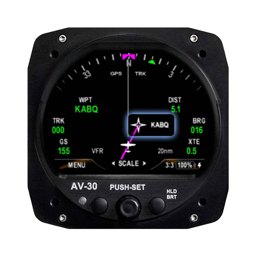 AV-30-C GPS Navigational Data Overlay